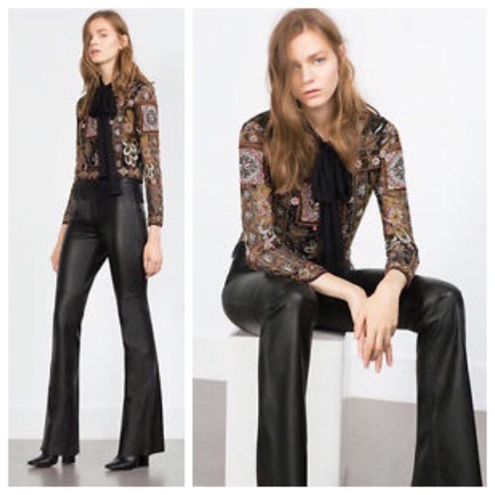 BNWT 🎁 Zara Faux Leather Pants